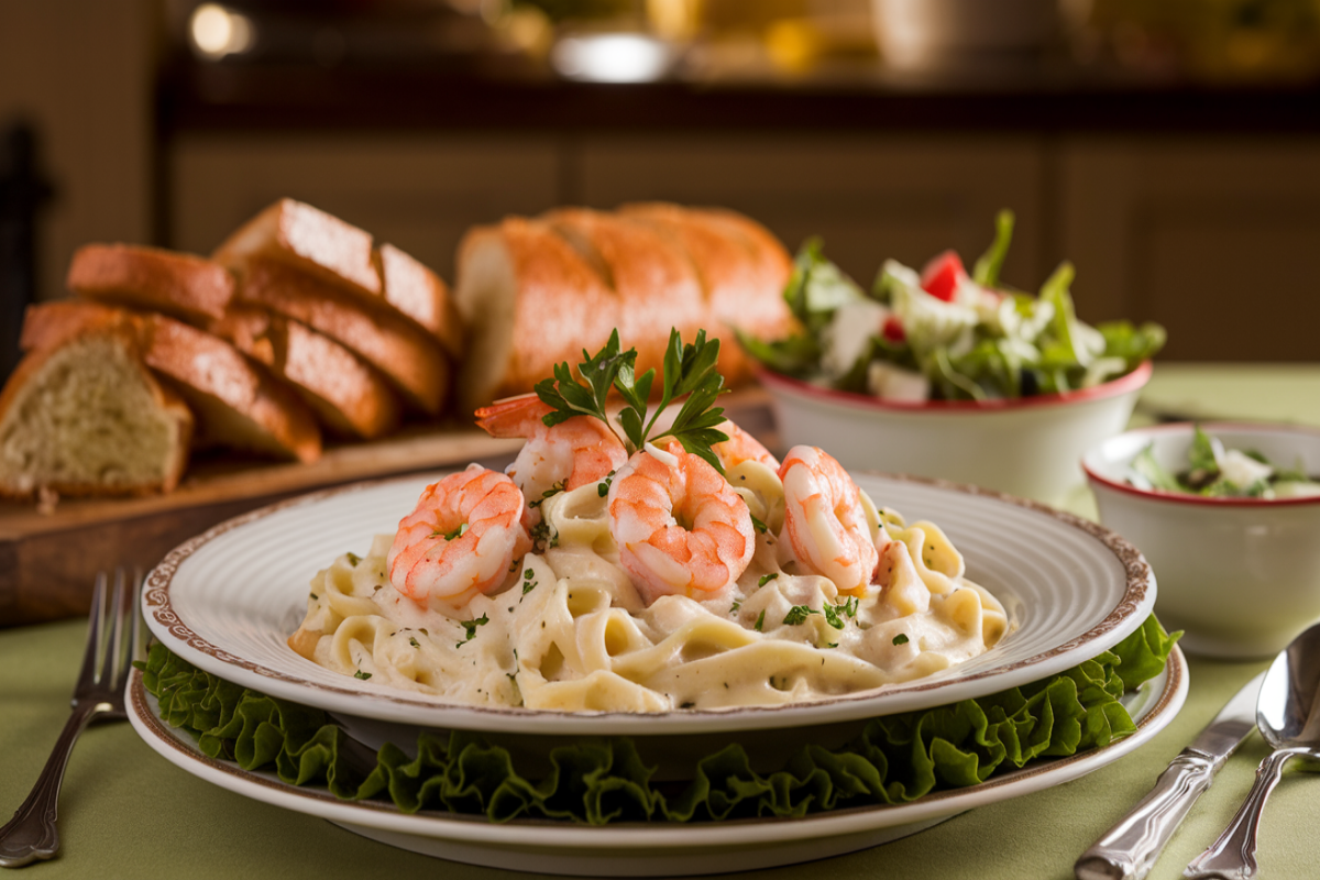 What side goes with Shrimp Alfredo