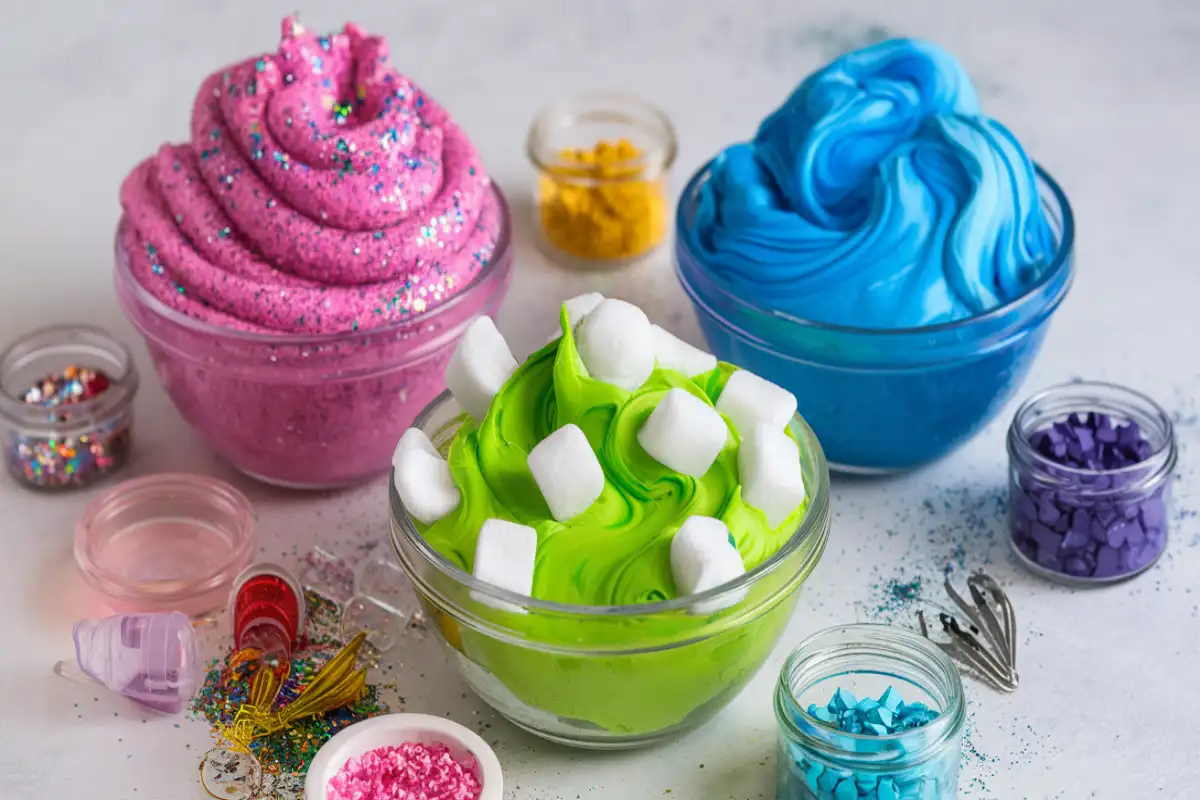 Fluffy slime ingredients