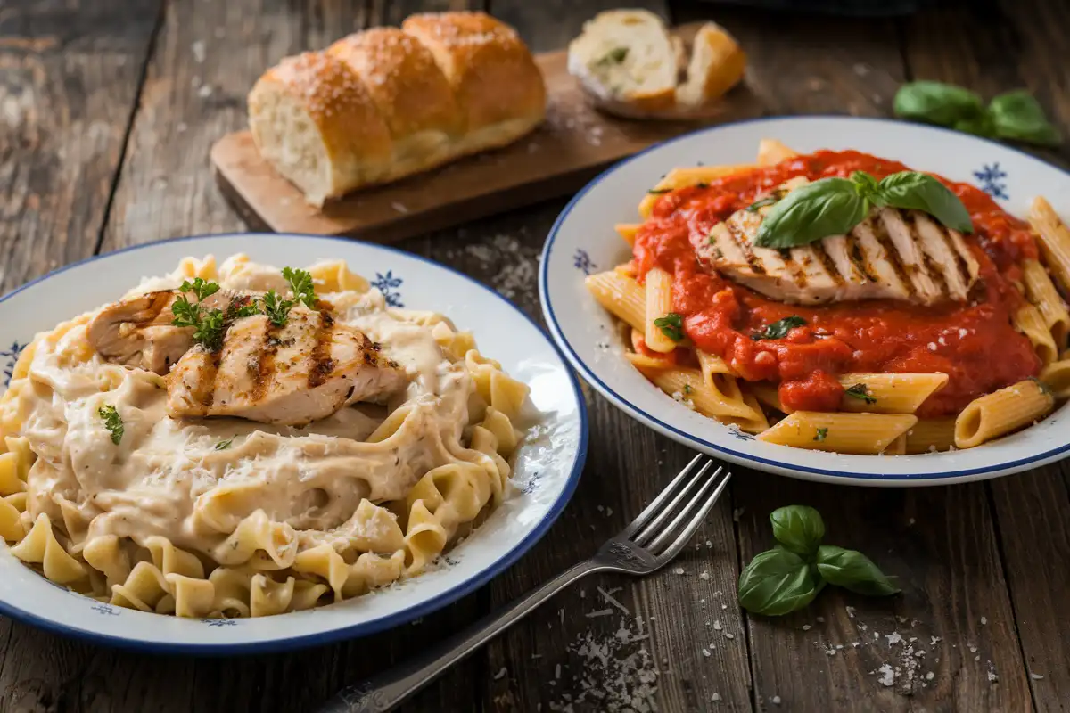 Difference between Chicken Alfredo and Chicken Pasta