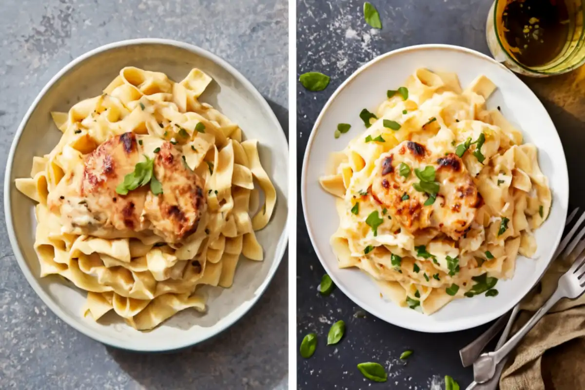 Difference between Chicken Alfredo and Chicken Fettuccine