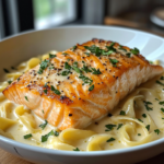 Salmon and Shrimp Alfredo recipe step-by-step