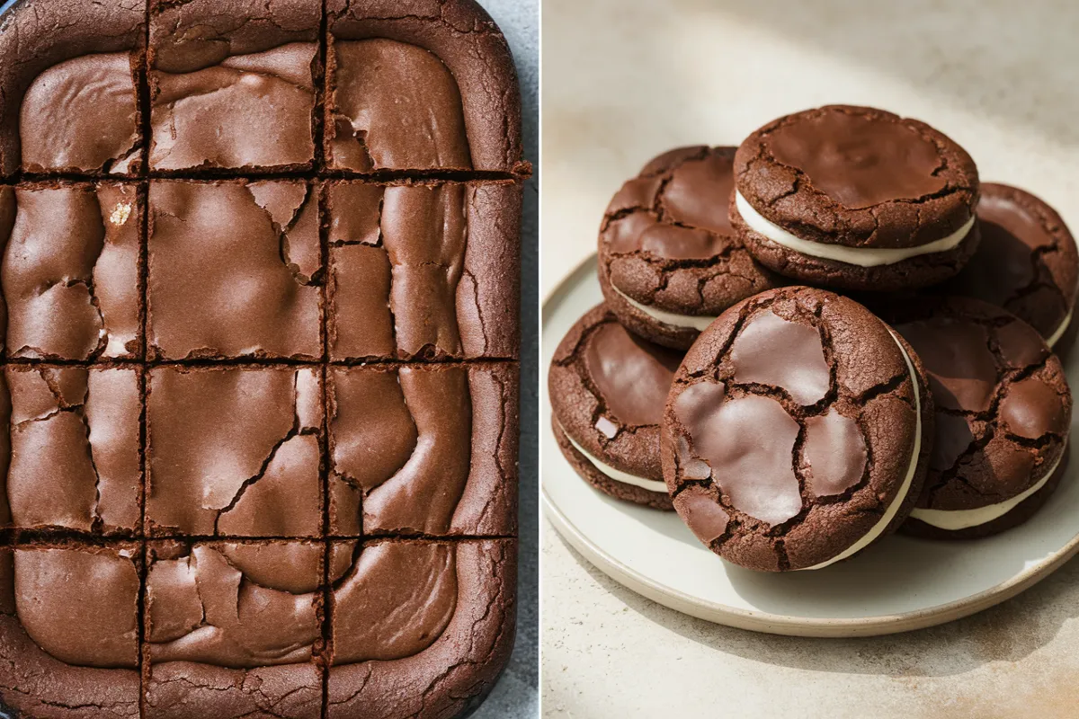 Difference between brownies and brownie cookies