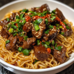 Sticky Beef Noodles