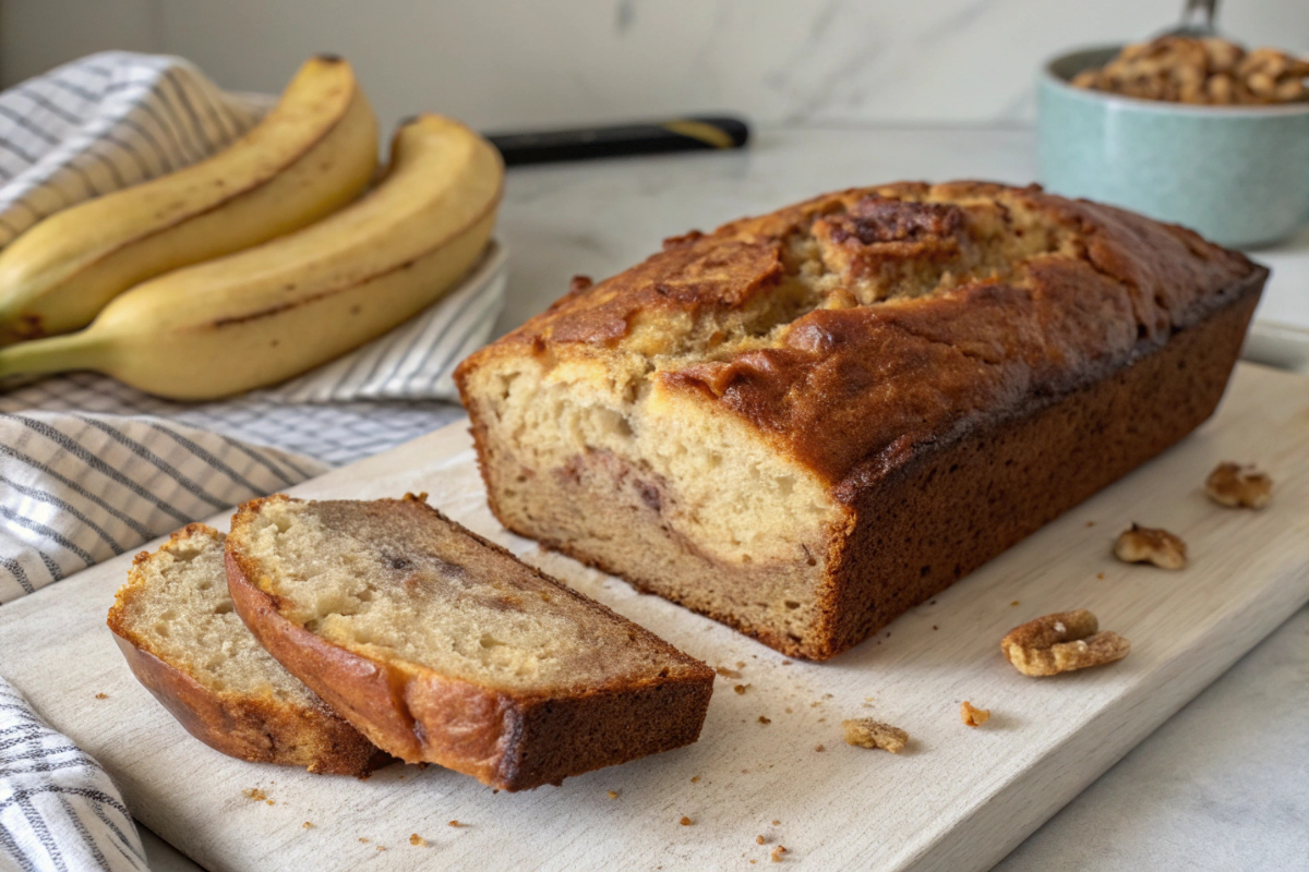 4-ingredient banana bread